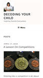 Mobile Screenshot of decodingyourchild.com