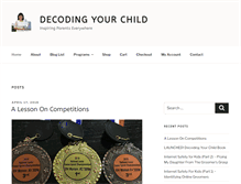 Tablet Screenshot of decodingyourchild.com